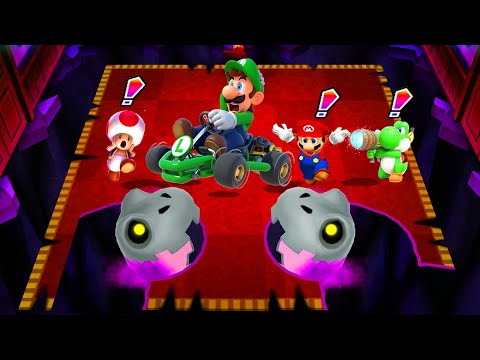 Mario Party Island Tour - Who's Lucky? - Luigi vs Yoshi vs Daisy vs Peach