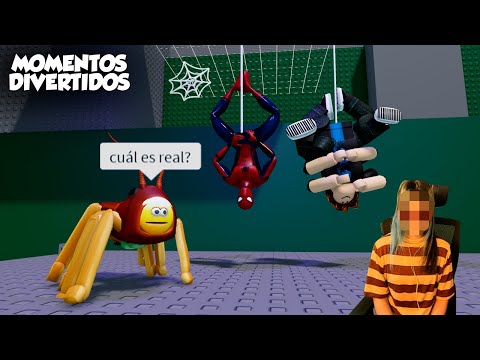 OBBY DE ARAÑA MOMENTOS DIVERTIDOS (REVELO MI CARA) (ROBLOX)