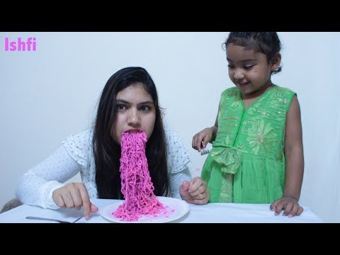 Ishfi & Mummy is having Noodle