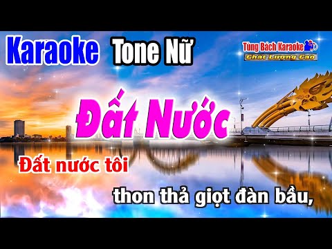 Đất Nước || Karaoke Beat Chuẩn | Tông Nữ | Karaoke Nhạc Sống Tùng Bách