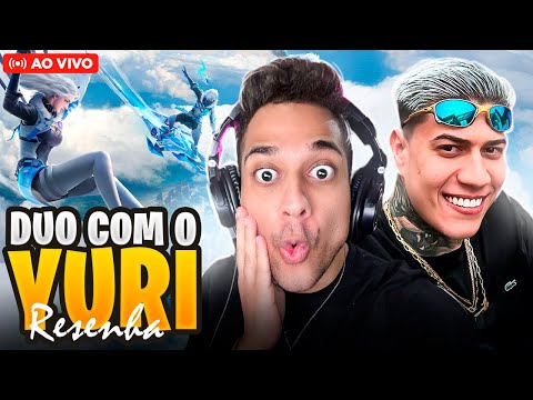 JOGANDO FREE FIRE! EL GATO E TALVEZ YURI22! SE ELE ACORDA KKKKKK RESENHA PURA