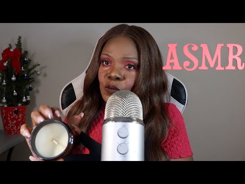 Mulled Cider Candle Tapping Extra Relaxing ASMR Chewing Gum Sounds