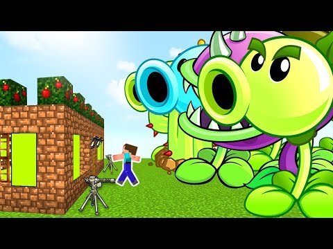APOCALIPSIS DE PLANTAS VS ZOMBIES TITAN EN MINECRAFT - RETO DE LA BASE VS APOCALIPSIS EN MINECRAFT