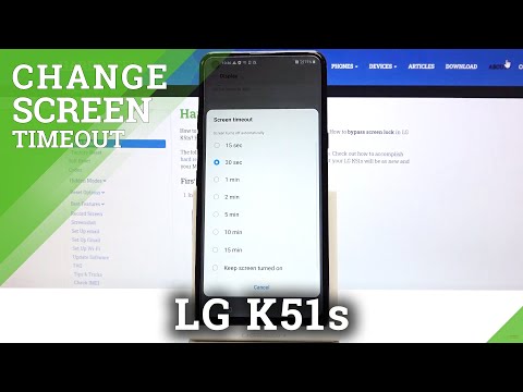 (ENGLISH) Change Screen Timeout – Display Settings on LG K51s