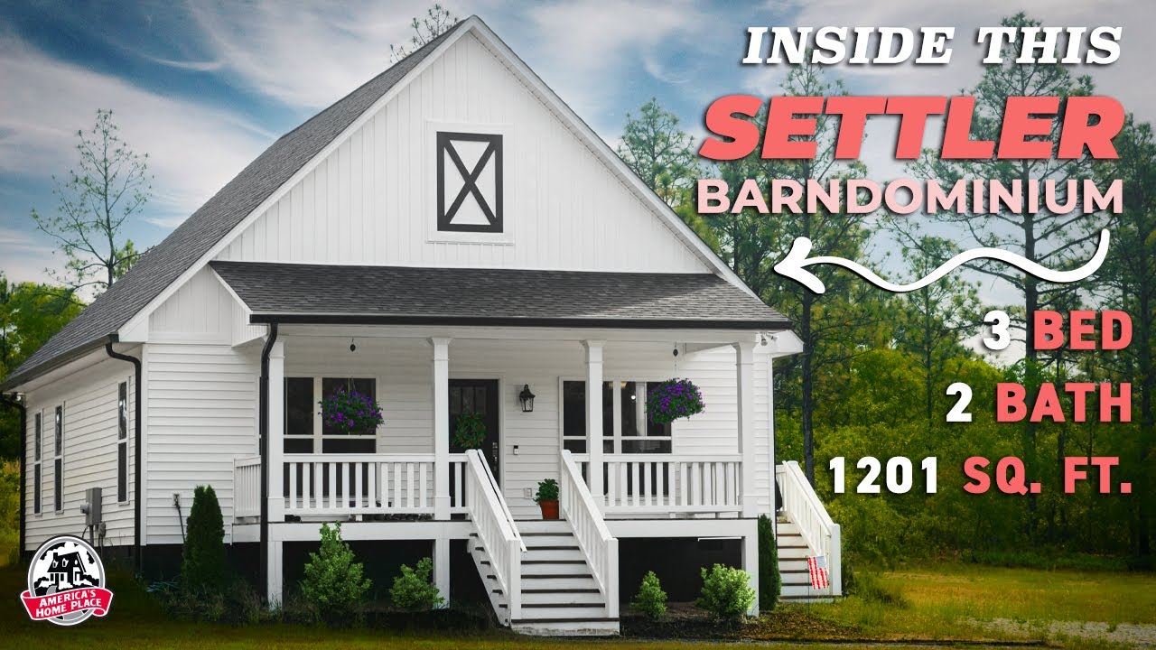 Settler Barndominium Home Tour | 3 Bed 2 Bath 1201 SQ. FT.