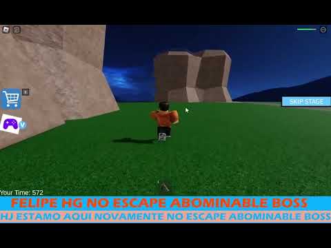 JOGANDO ESCAPE ABOMINABLE BOSS AQUI NO ROBLOX