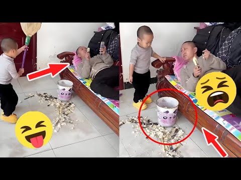 爸爸乱吐垃圾，儿子也不惯着他，必须给他点教训！【呆萌小米宝】