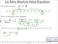 Solving Absolute Value Equations in Algebra 1