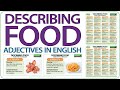 Describing Food: Adjectives in English