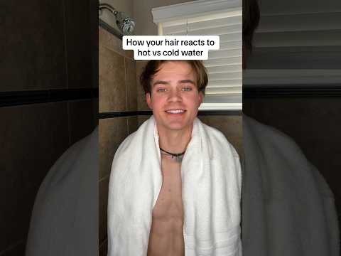 How your hair reacts to hot vs cold water!