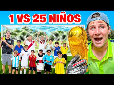 JUGANDO el MUNDIALITO de FUTBOL CON MIS VECINOS! PARTIDO VS NIÑOS