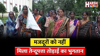 सपनई गांव के ग्रामीण भुगतान की मांग को लेकर प्रशासन तक पहुँचे