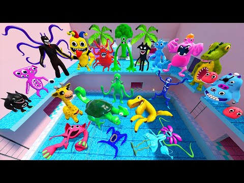 🌀 NEW GARTEN OF BANBAN SPARTAN KICKING | VAPORWAVE POOL in Garry's Mod!