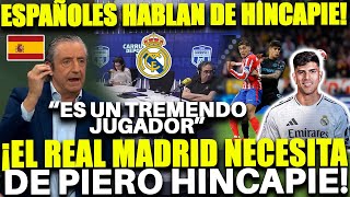 PRENSA ESPAÑOLA PIDE A PIERO HINCAPIE EN EL REAL MADRID "HINCAPIÉ ES UN TREMENDO JUGADOR"
