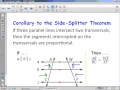Proportions and the Side Splitter Theorem