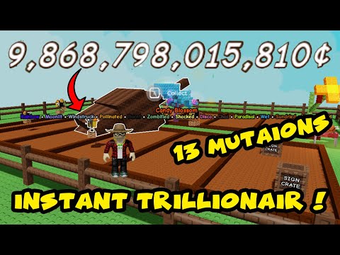 HOW I BECAME A TRILLIONAIR in ROBLOX GROW A GARDEN
