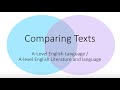 Comparative Analysis of Texts