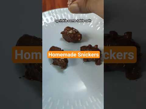 My Viral Small Snickers Bite Recipe #food #funny #fyp #shorts #chocolate