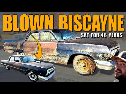 Chevy Biscayne RESCUED With BLOWER and 4-Speed After Sitting 46 Years!