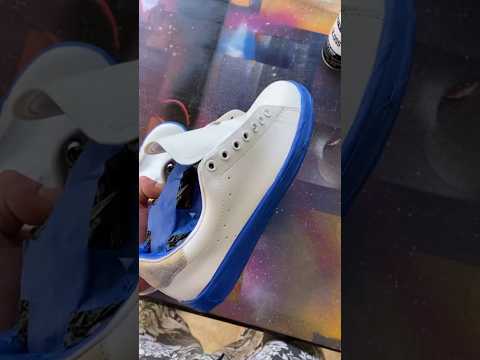 Custom painted shoes  #learnwithme #spraypaint #art #custom #shoes