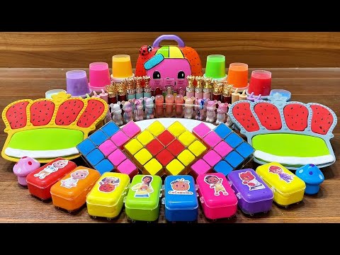 Mixing Makeup, Clay & Storebought Slime with Cocomelon Style #49