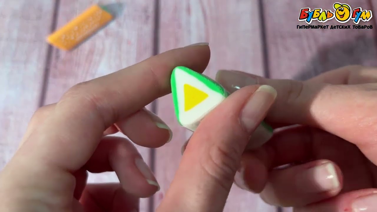 Ластик JUNGER трехгранный в ассортименте - видео