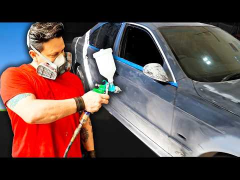 RESTAURARNDO UN BMW! (Pintura, Tapiceria, Techo, Todo!!)