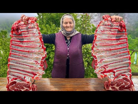 Huge Beef Ribs Cooked in A Tandoor! A Unique Secret Recipe from Grandma!