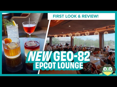 NEW GEO-82 Adults-Only Lounge at EPCOT! Our Drinks and Food Experience!