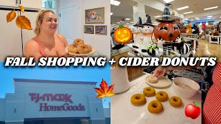 Cozy Fall Vlog 🍂 Fall Decor Shopping + Homemade Healthy Apple Cider Donuts