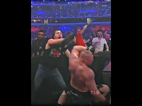 Brock Lesnar Vs Dean Ambrose - No Holds Barred Street Fight - Wrestlmania 32 WWE