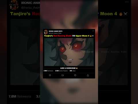 Tanjiroβs Red Burning Blade VS Upper Moon 4 π₯βοΈ | EDIT | #demonslayer #shorts #tanjiro #nezuko