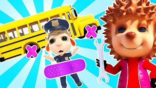 Funny School Stories | Police Officer Chasing Thief | Funny Cartoon Adventures