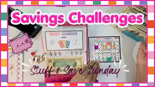 💖Savings Challenges Stuffing | Starting New June Challenges| Stuff & Save Sunday #savingschallenges