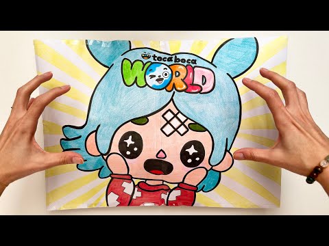 TOCA BOCA Blind Bag 😍 | Skincare + Makeup  | papersquishy | blind bag paper | ASMR | blindbag