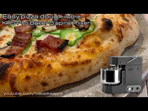 My Easy Pizza Dough Recipe in KYS Pro Baker 5 Plus Spiral Mixer