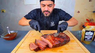 اكل برسكت مدخن فاخر موكبانغ Smoked Brisket Mukbang Eating Show