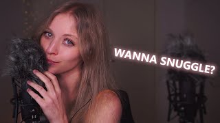 ASMR Wanna Snuggle? (Soft Mic Scratching, Nuzzling, Tongue Clicks & Ear-To-Ear Breathing)