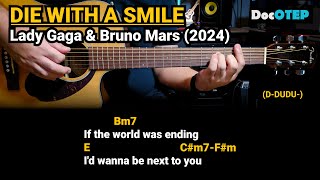 Die With A Smile - Lady Gaga & Bruno Mars (2024) Easy Guitar Chords Tutorial with Lyrics
