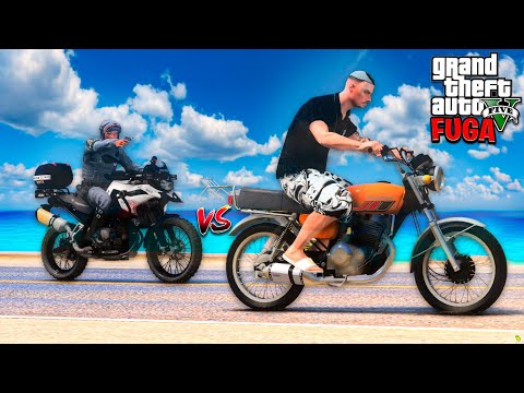 FUGA ENTRE AMIGOS - TENTANDO DAR FUGA NOS ROCAM  - GTA V