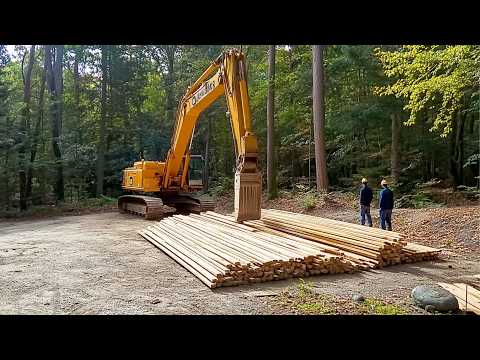 Couple Builds OFF-GRID CABIN in the Michigan Forest | Start to Finish by @OffgridwithJayandJen