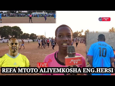 🔴#LIVE_ REFA MTOTO MWENYE NDOTO YA KUCHEZESHA KOMBE LA DUNIA! ENG.HERS ASHANGAZWA NA UWEZO WAKE!