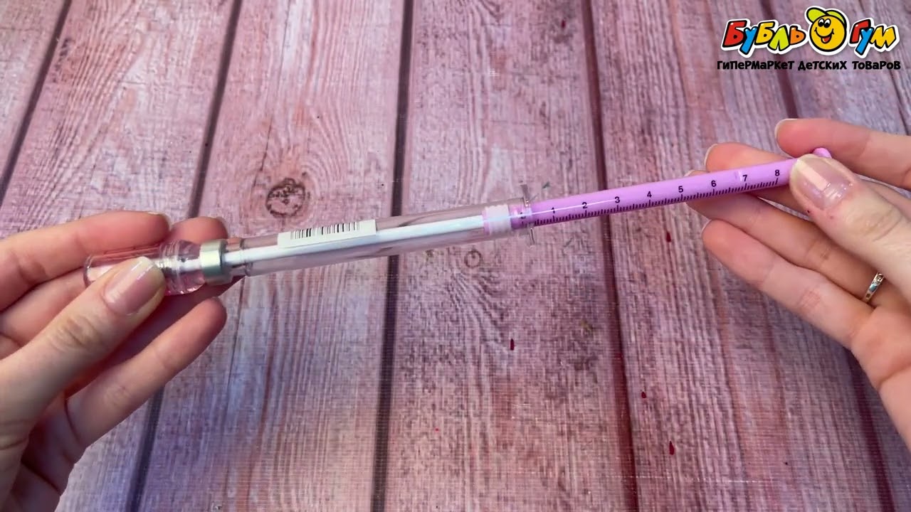 Ручка гелевая JUNGER Шприц  - видео Ручка гелевая JUNGER Шприц  - видео
