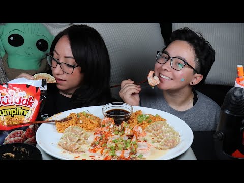 HONEY WALNUT SHRIMP, NUCLEAR DUMPLINGS AND RAMEN MUKBANG