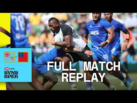 Pacific rivals COLLIDE in Perth! | Fiji v Samoa | Perth HSBC SVNS 2024 | Full Match Replay