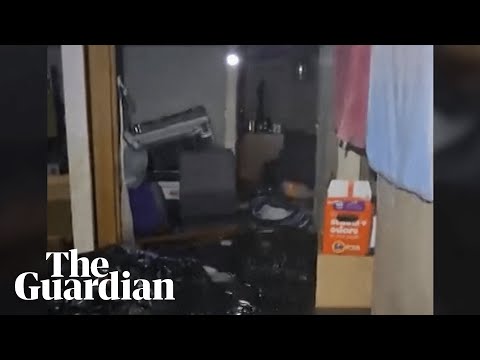 YouTube video thumbnail: Alaskan Left Floating in his Home After Typhoon Rips it From Foundations