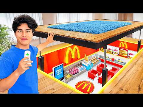 I Built a SECRET McDonald’s In My Room!