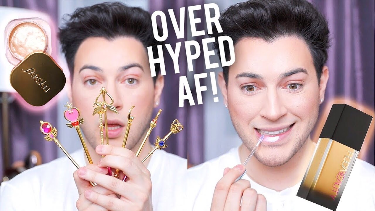 TESTING OVER HYPED MAKEUP Jelly Beam Highlight, Huda Beauty Foundation, ETC
