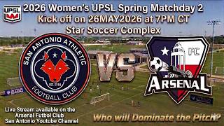 Arsenal FC vs. San Antonio Athletic FC Live Stream