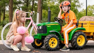 Darius Cleans the Road and Saves Francesca   Children's Forest Adventure